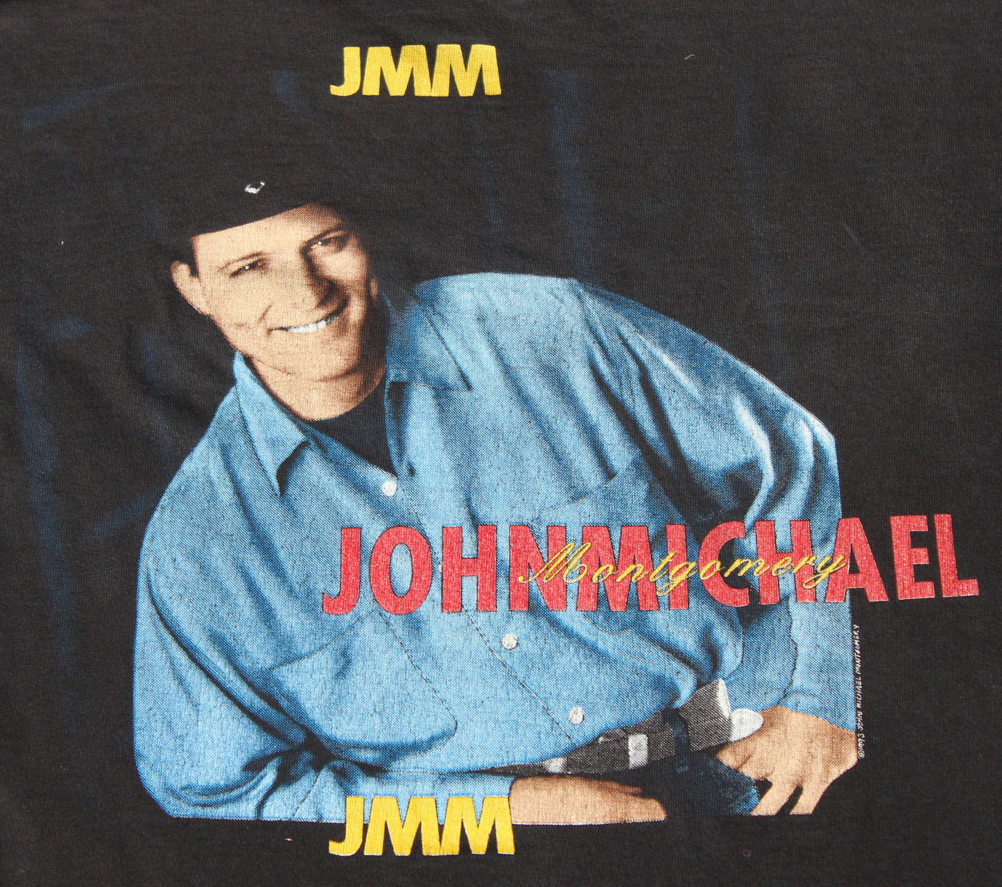 1993 Size Large John Michael Montgomery "JMM" Tee Shirt