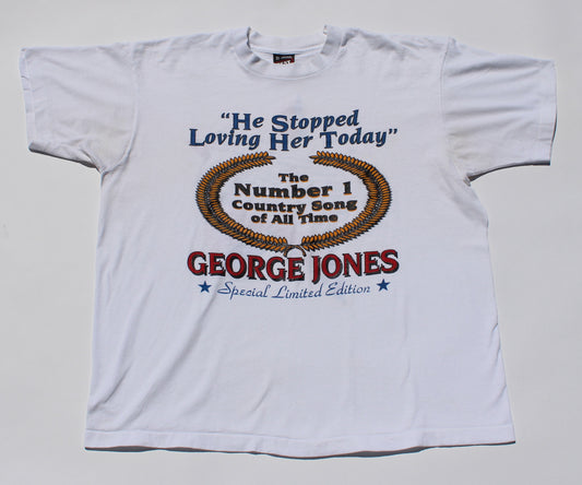 1990's Size XL George Jones "Number One Hit" Tee Shirt
