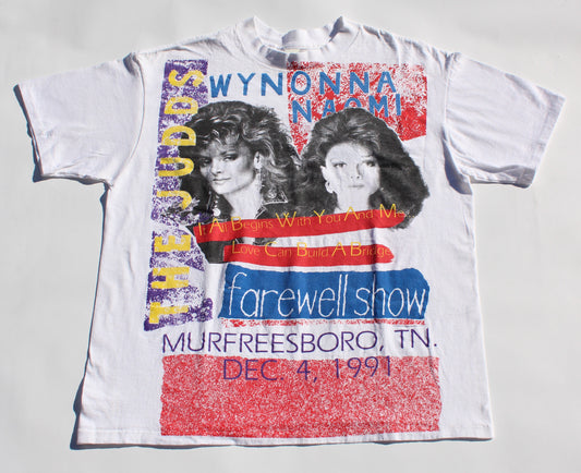 1991 Size XL The Judds "Farewell Show AOP" Tee Shirt