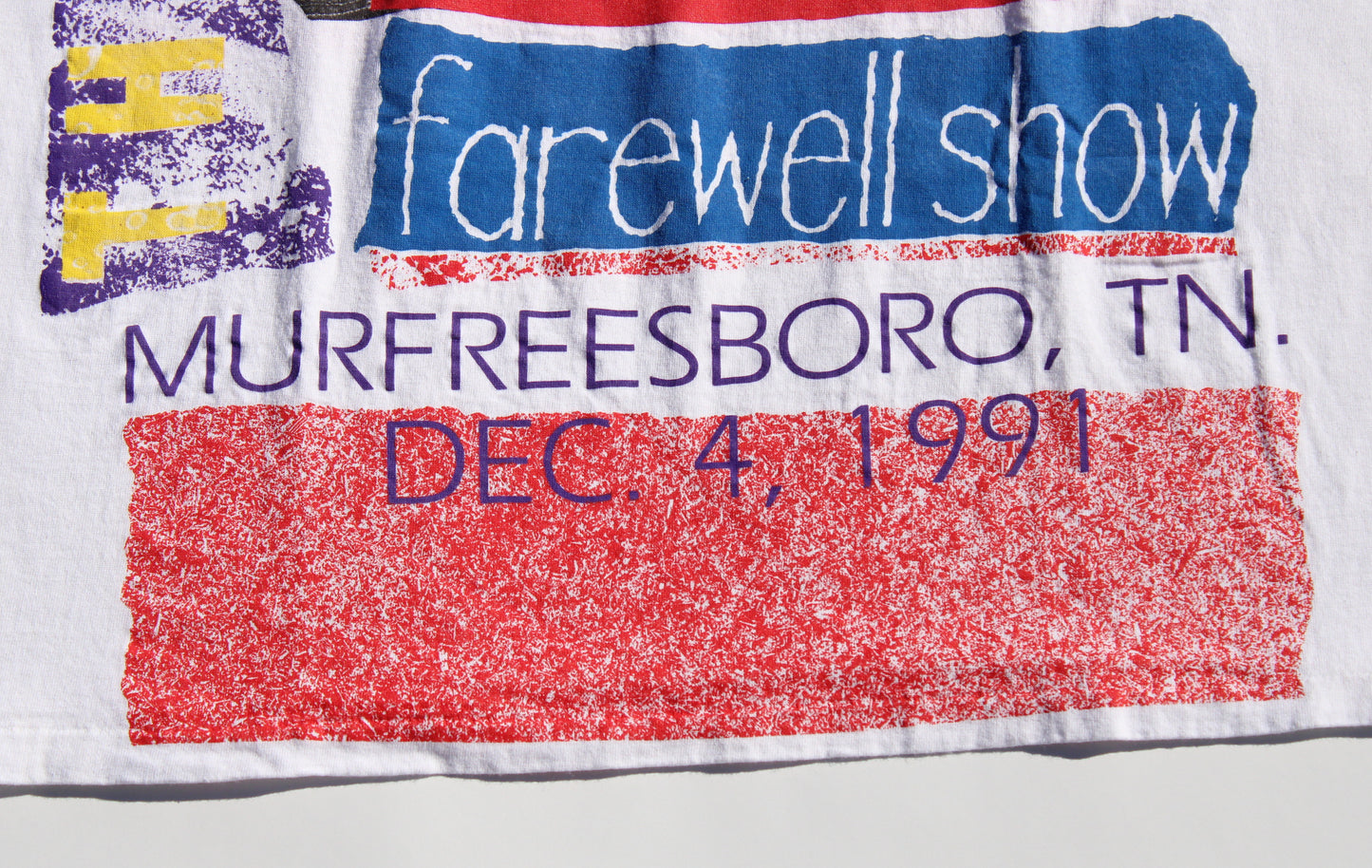 1991 Size XL The Judds "Farewell Show AOP" Tee Shirt