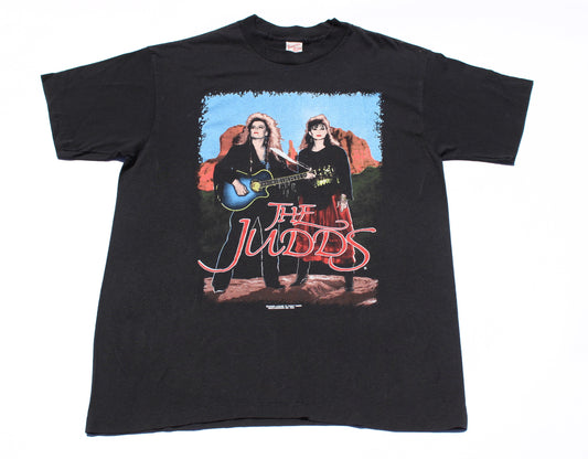 1990 Size Large The Judds "Farewell Tour-Black" Tee Shirt