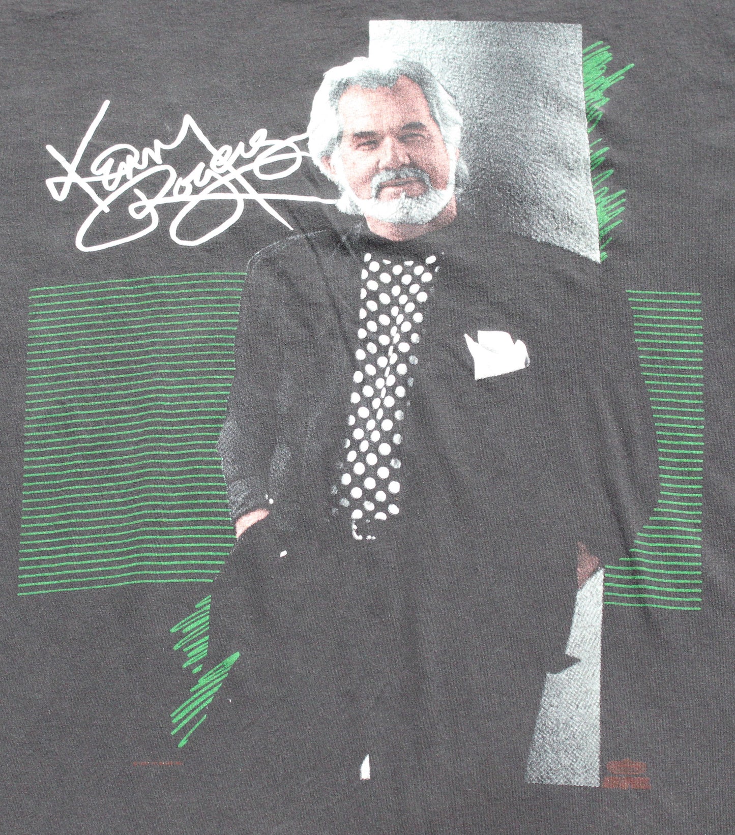 1991 Size Large Kenny Rogers "On Tour" Tee Shirt