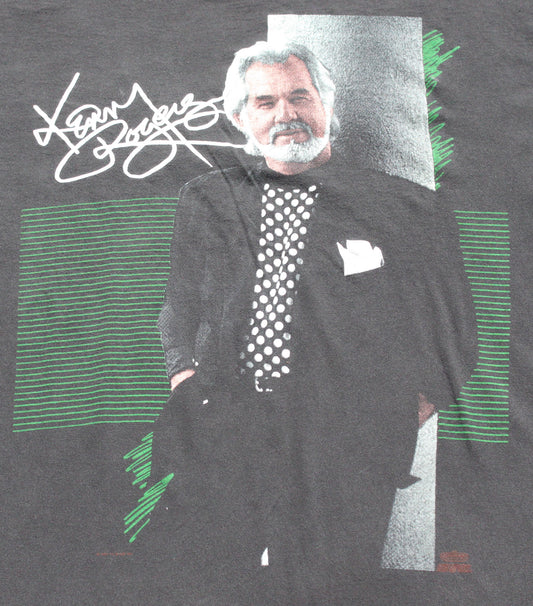 1991 Size Large Kenny Rogers "On Tour" Tee Shirt