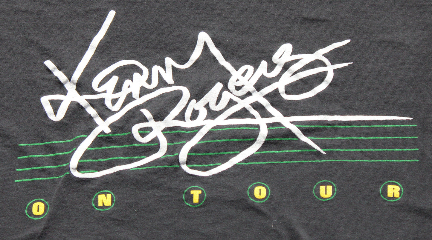 1991 Size Large Kenny Rogers "On Tour" Tee Shirt