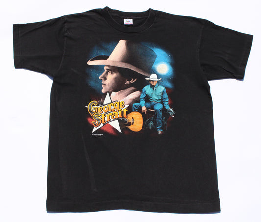 1990's Size Large George Strait "Lead On Tour" Tee Shirt