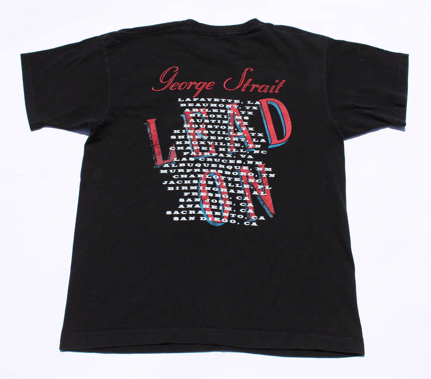 1990's Size Large George Strait "Lead On Tour" Tee Shirt