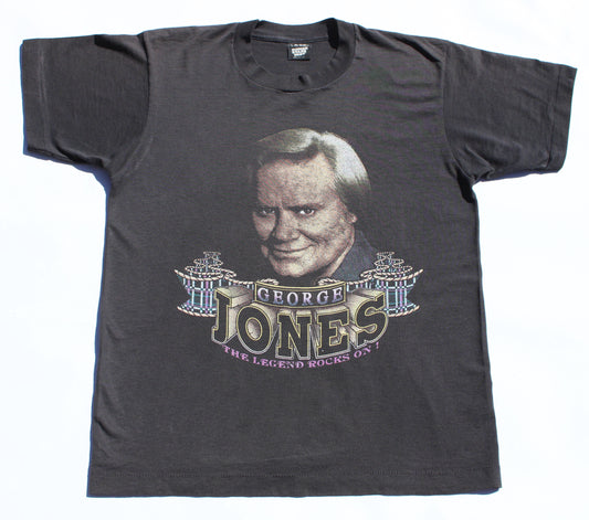 1990's Size Large George Jones "The Legend Rocks On!" Tee Shirt