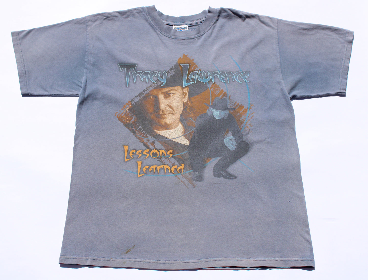 2000 Size Large Tracy Lawrence "Lessons Learned Tour" Tee Shirt