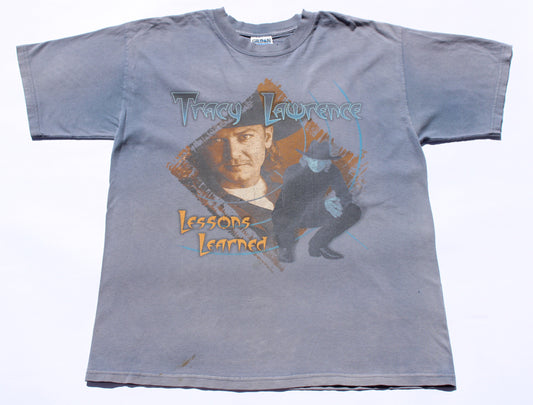 2000 Size Large Tracy Lawrence "Lessons Learned Tour" Tee Shirt