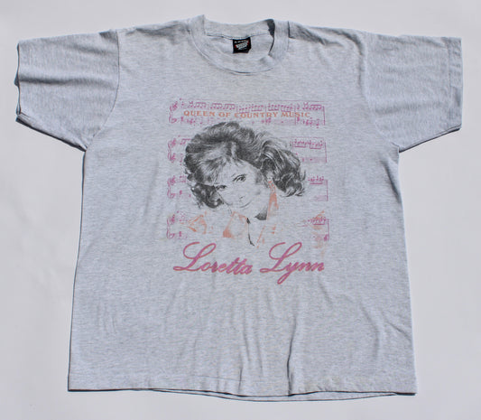 1980's Size XL Loretta Lynn "Queen Of Country Music" Tee Shirt