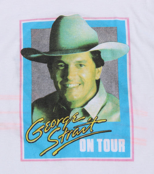 1989 Size Medium George Strait "Beyond The Blue Neon" Tee Shirt