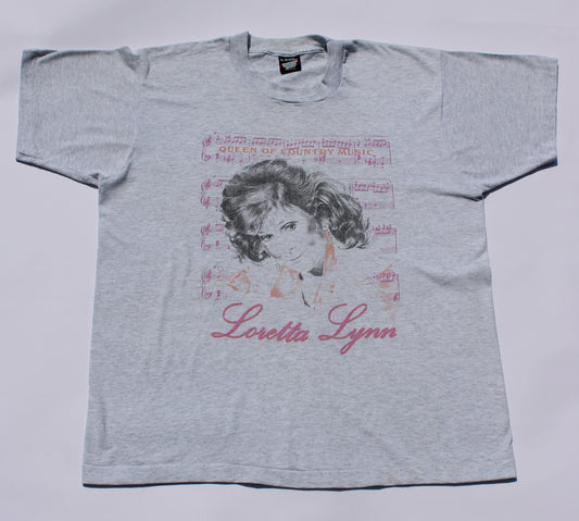 1990's Size XL Loretta Lynn "Queen Of Country Music" Tee Shirt