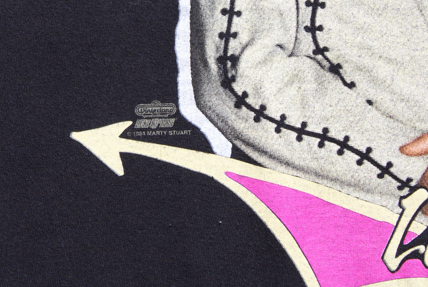 1994 Size XL Marty Stuart "Love and Luck Tour" Tee Shirt