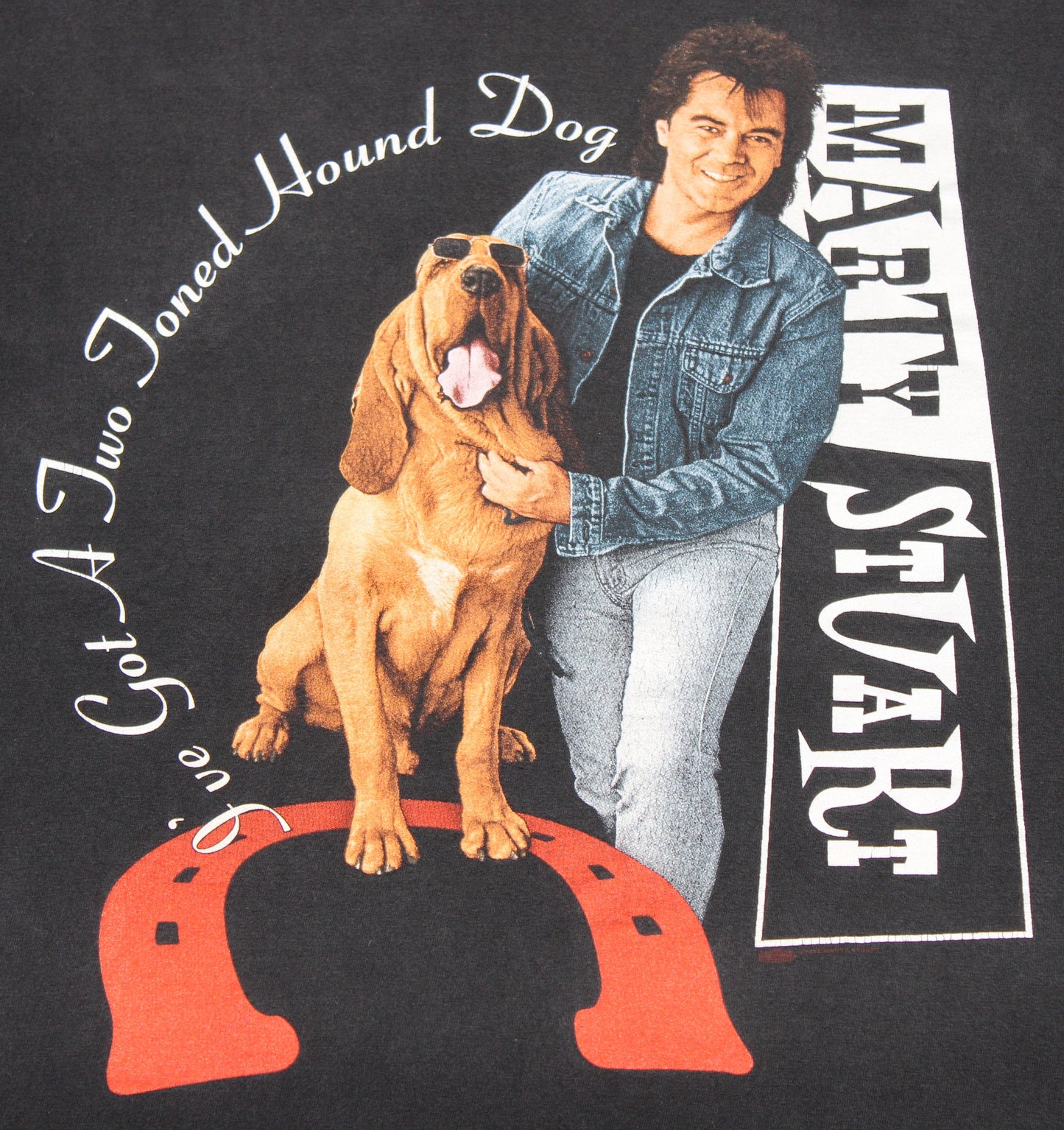 1995 Size XL Marty Stuart "Hound Dog" Tee Shirt