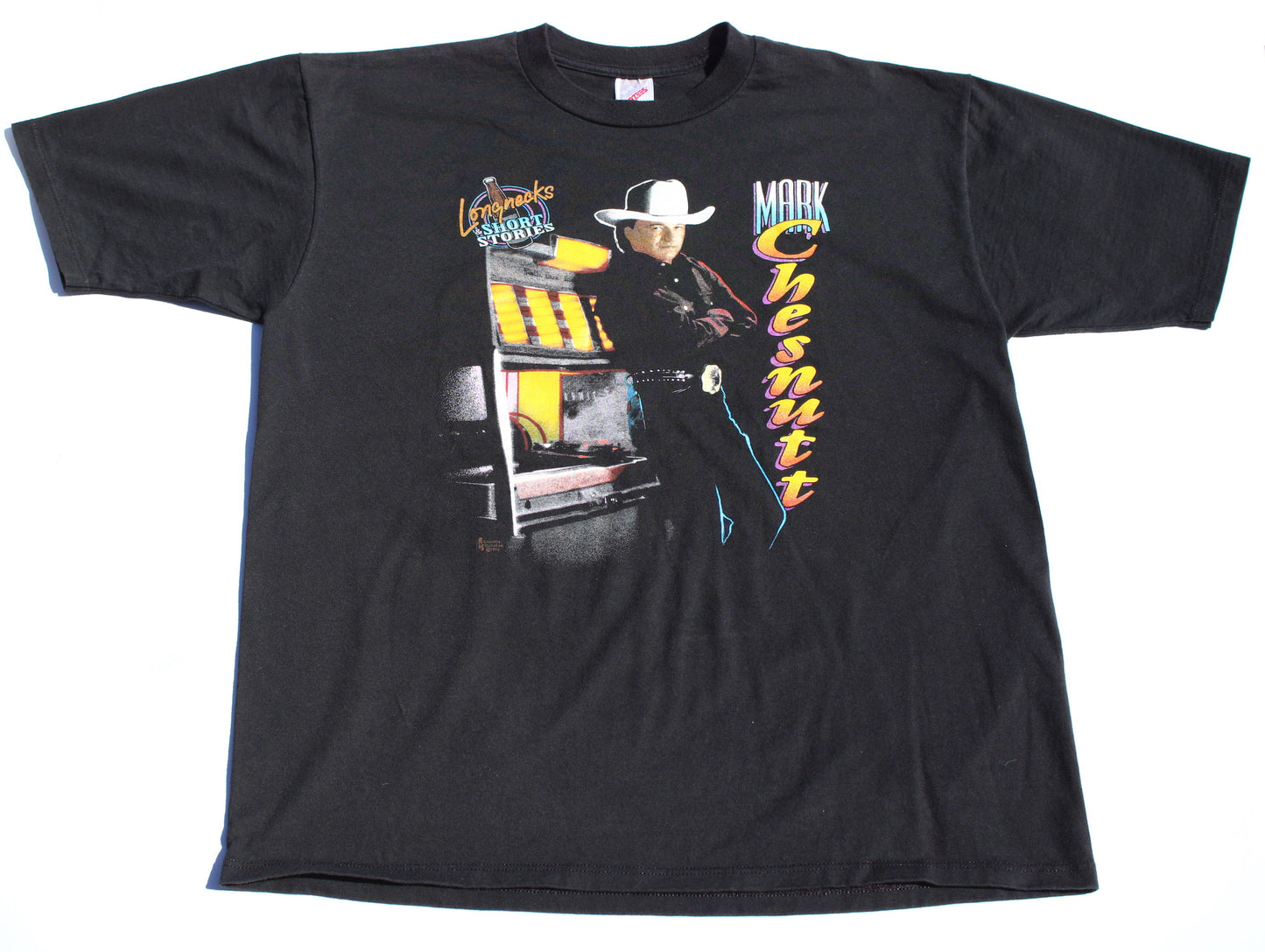 1992 Size XL Mark Chesnutt "Longnecks & Short Stories" Tee Shirt