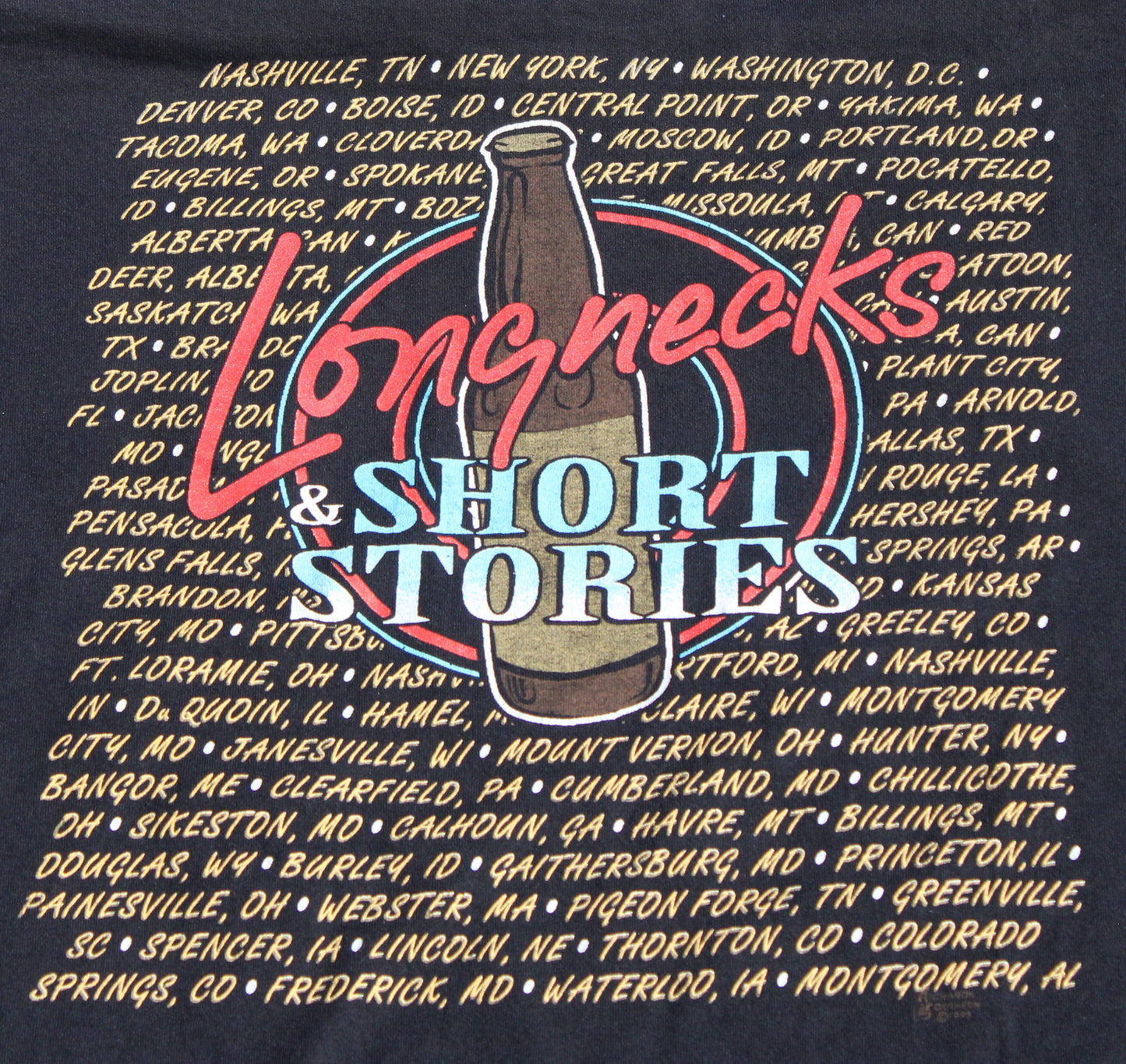 1992 Size XL Mark Chesnutt "Longnecks & Short Stories" Tee Shirt