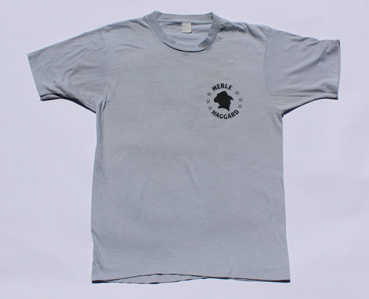1980's Size Small Merle Haggard "The Legend Goes On" Tee Shirt