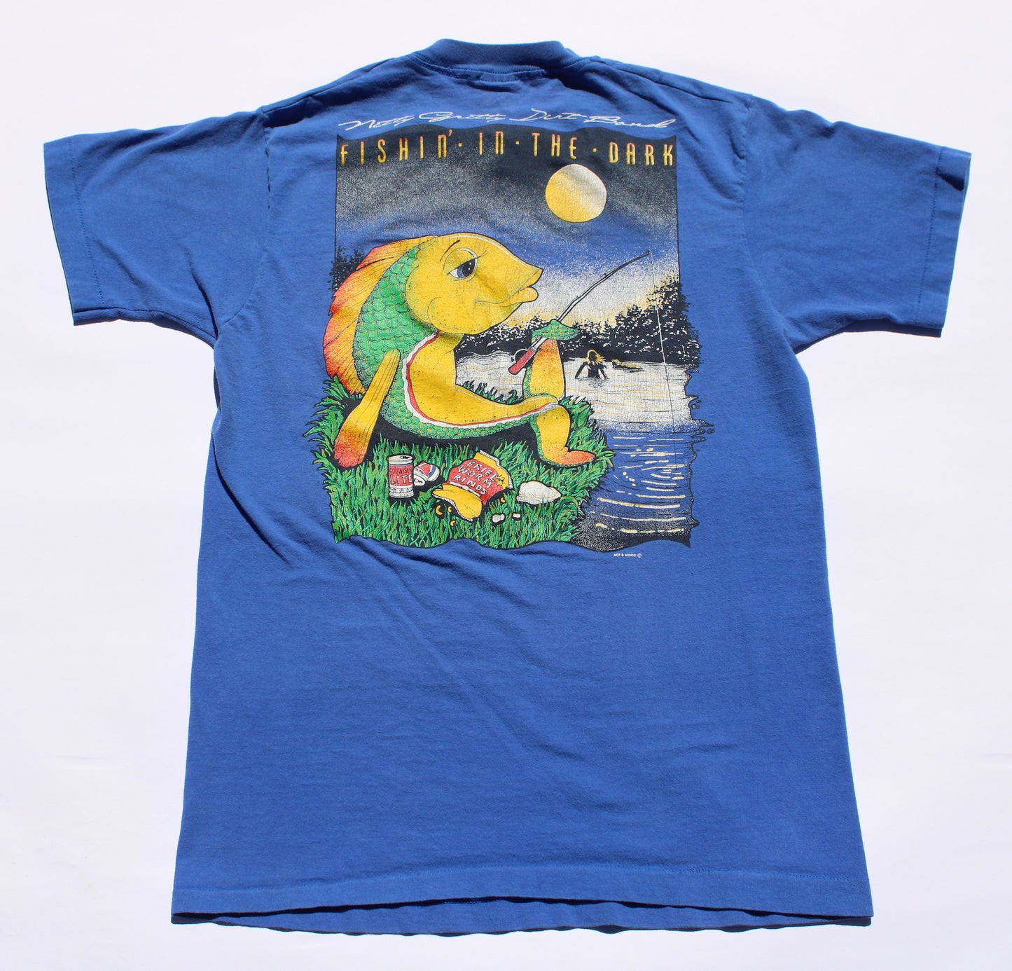 1990's Size Medium Nitty Gritty Dirt Band "Finshin' In The Dark" Tee Shirt