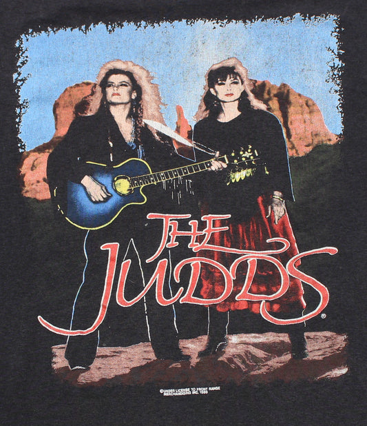 1990 Size XL The Judds "Farewell Tour-Black" Tee Shirt