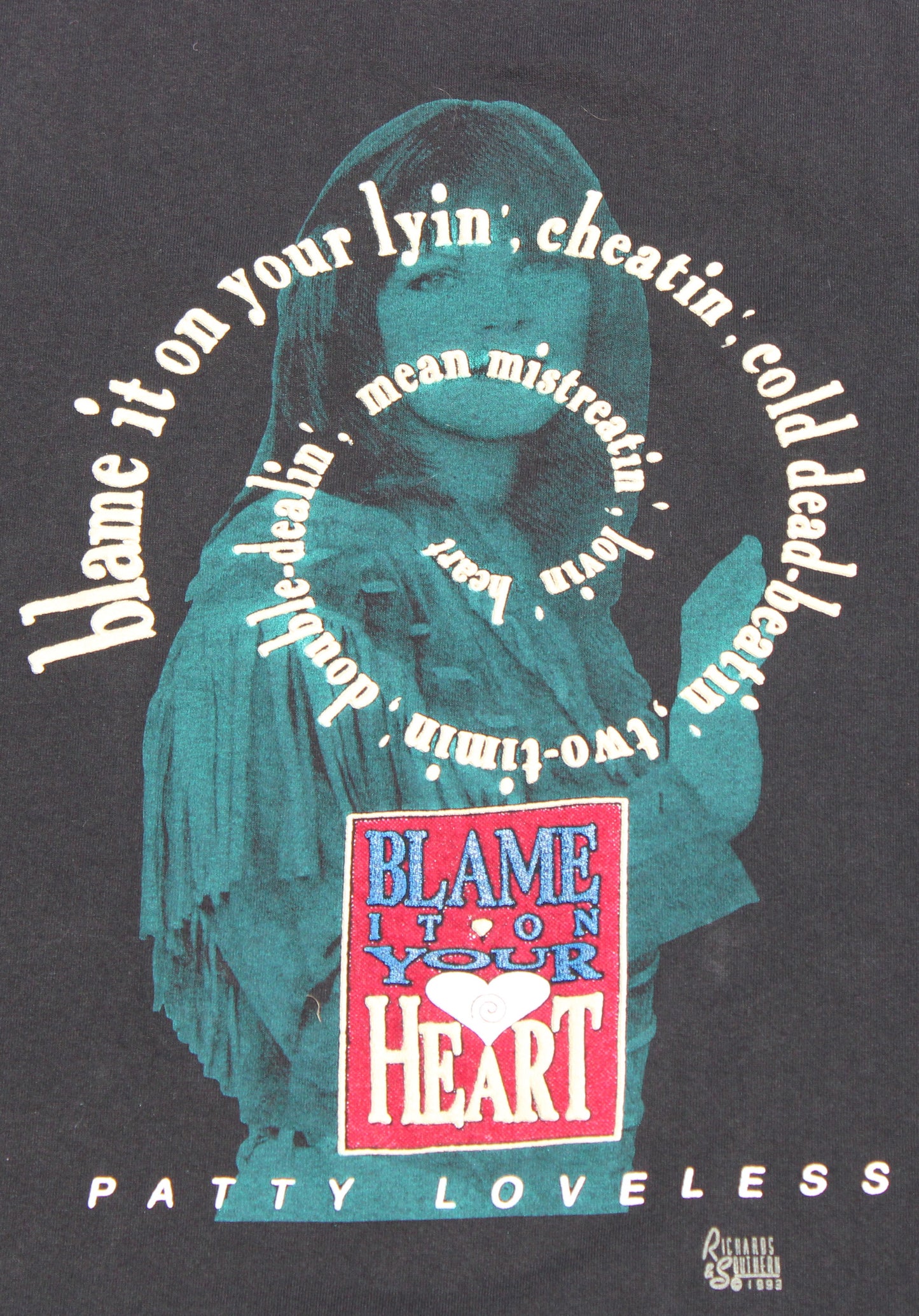 1993 Size Large Patty Loveless "Blame It On Your Heart" Tank Top