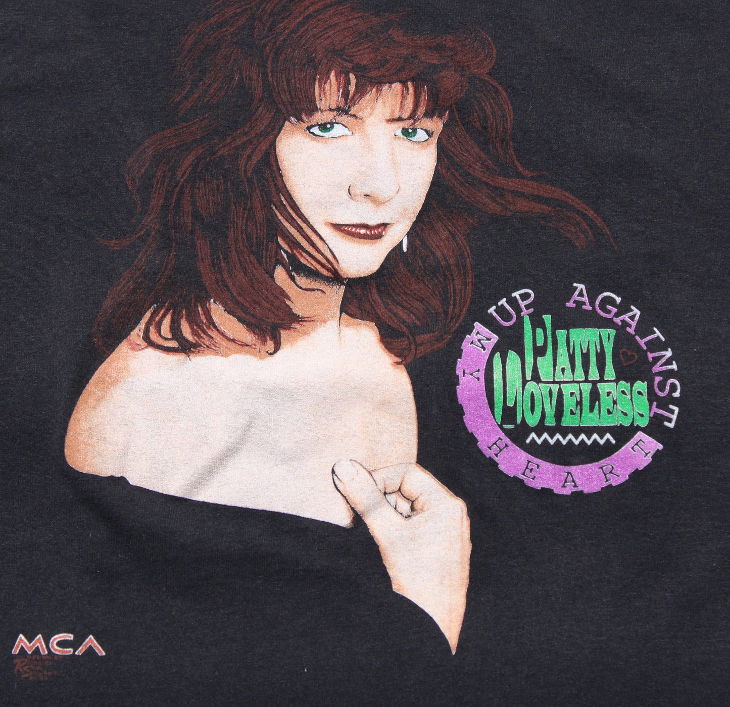 1991 Size Large Patty Loveless "Up Against My Heart" Tee Shirt