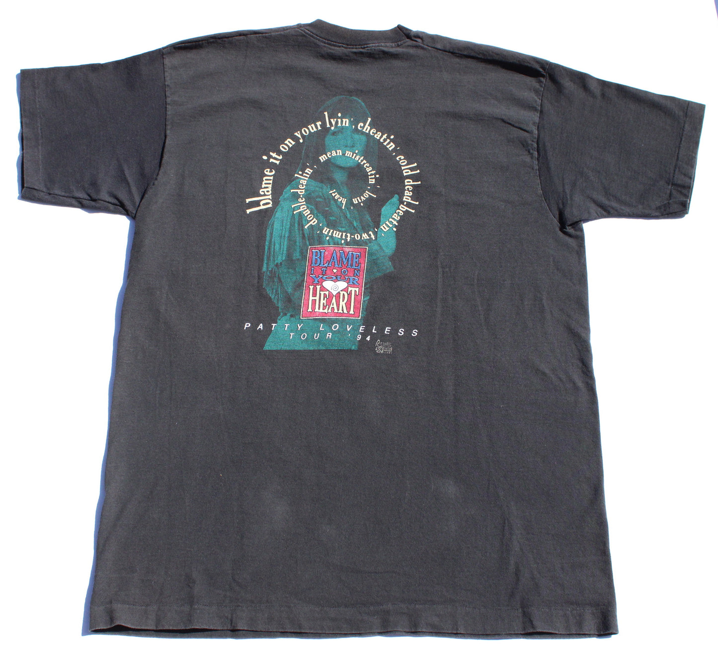 1994 Size XXL Patty Loveless "Blame It On Your Heart Tour" Tee Shirt
