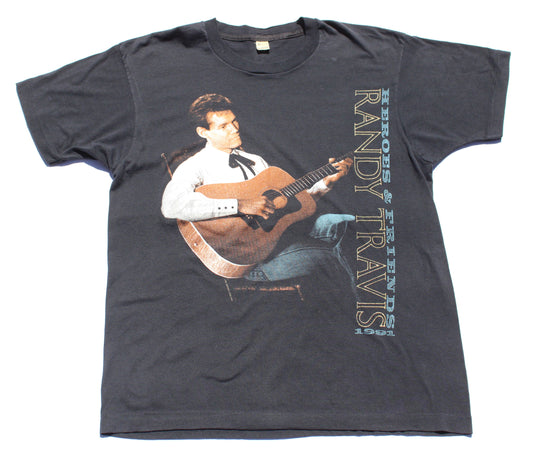 1991 Size Large Randy Travis "Heroes & Friends" Tee Shirt