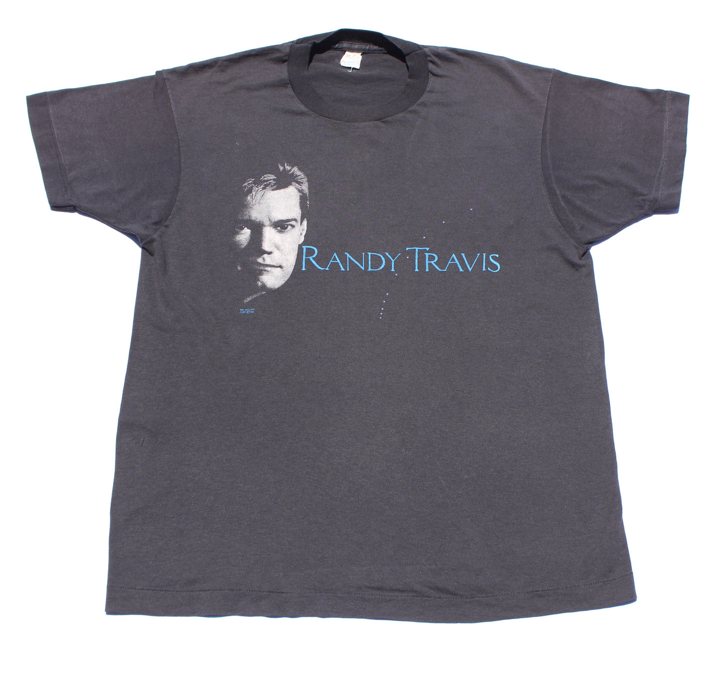 1988 Size Large Randy Travis "Face" Tee Shirt