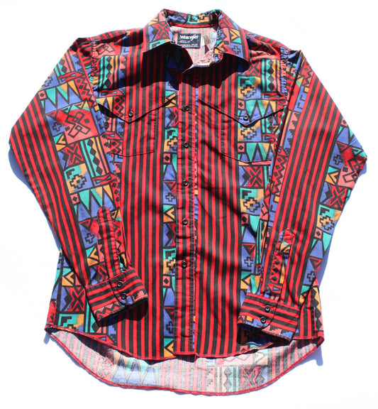 1990's Size Medium Wrangler Rodeo Button Up shirt