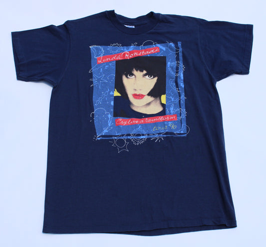 1990 Size Large Linda Ronstadt "Cry Like A Rainstorm Tour" Tee Shirt