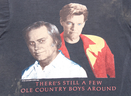 1990 Size Large Randy Travis X George Jones "Ole Country Boys" Tee Shirt