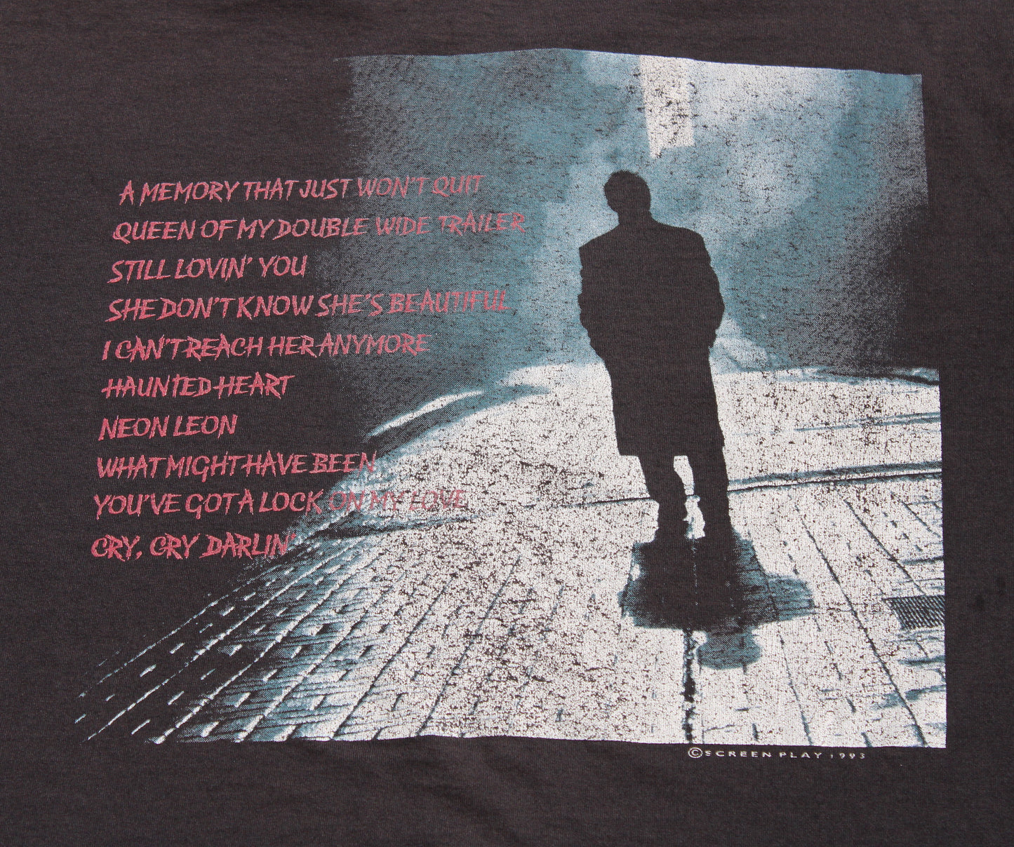 1993 Size XXL Sammy Kershaw "Face" Tee Shirt