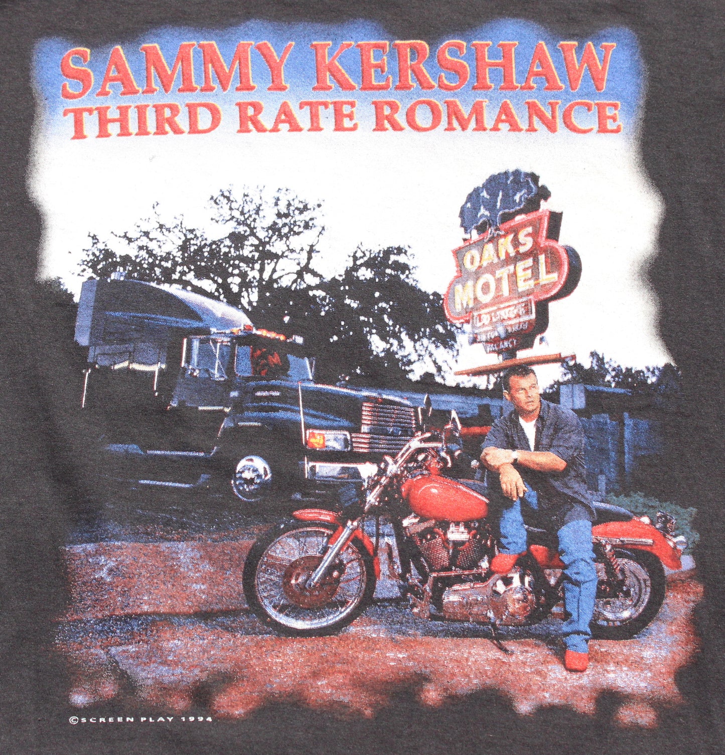 1994 Size XL Sammy Kershaw "Third Rate Romance" Tee Shirt