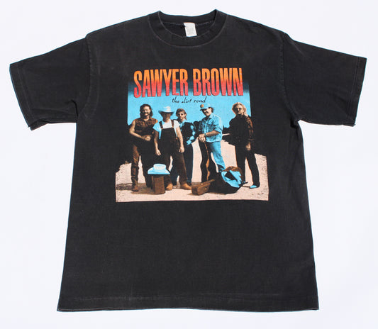 1992 Size Large Sawyer Brown "The Dirt Road" Tee Shirt