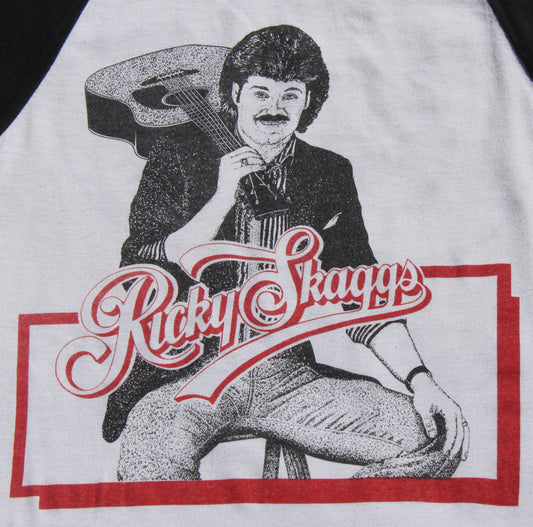 1980's Size XS Ricky Skaggs "Country Boy Tour" Baseball Shirt