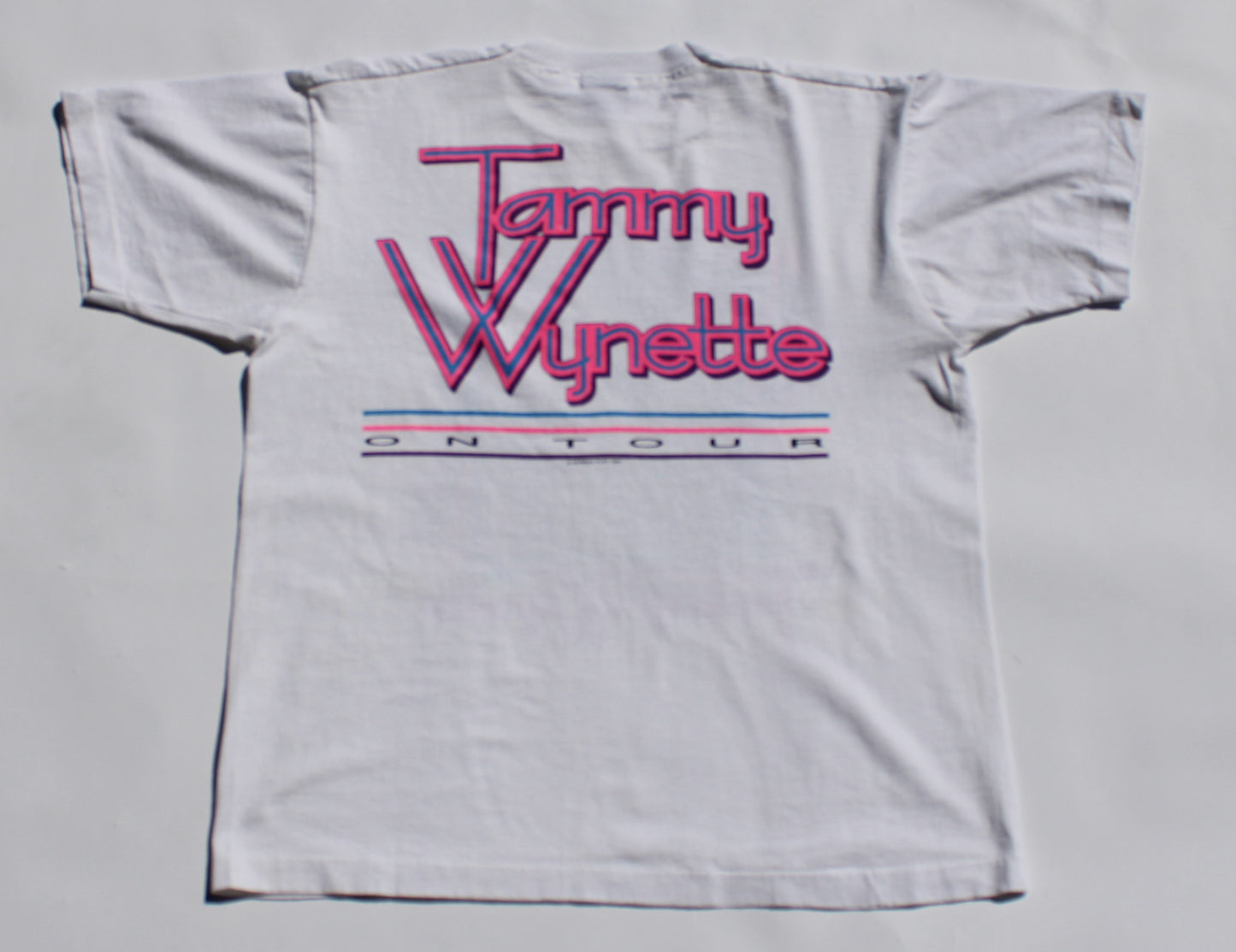 1991 Size Large Tammy Wynette "On Tour" Tee Shirt
