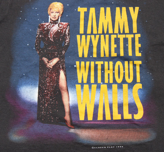 1994 Size Large Tammy Wynette "Without Walls" Tee Shirt