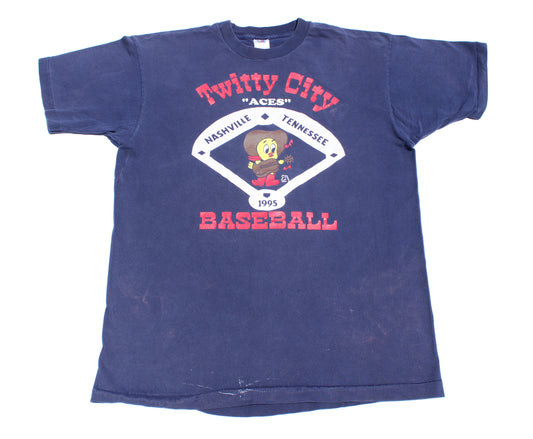 1995 Size XL Conway Twitty "Twitty City Aces" Tee Shirt
