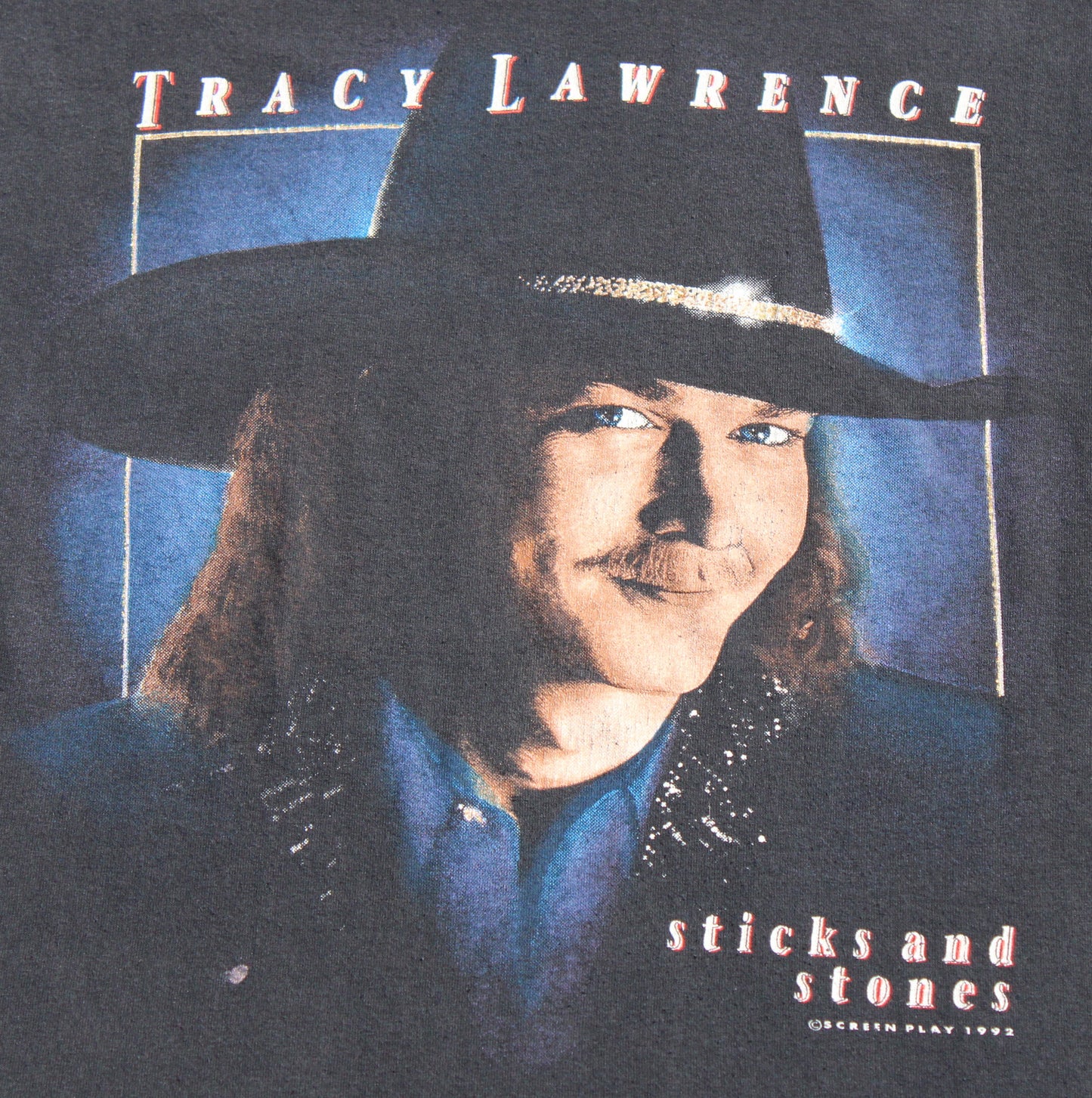 1992 Size Large Tracy Lawrence "Sticks and Stones" Tee Shirt