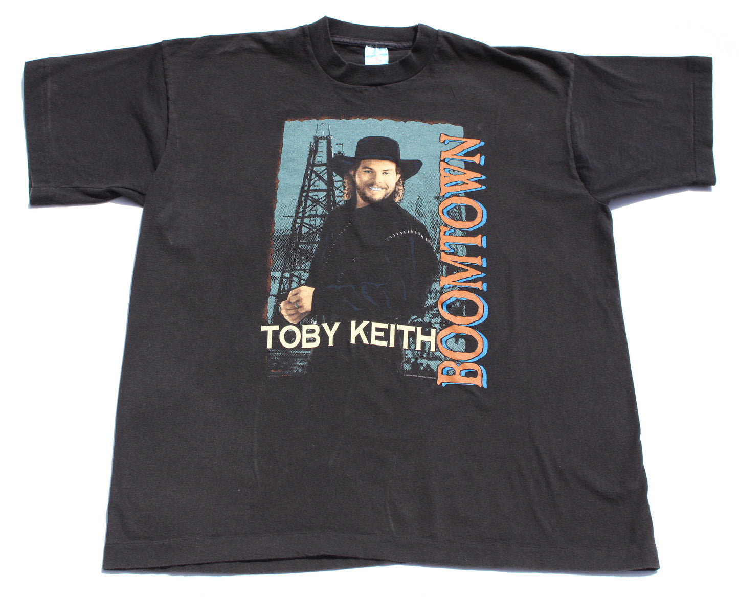 1990's Size XL Toby Keith "Boomtown" Tee Shirt