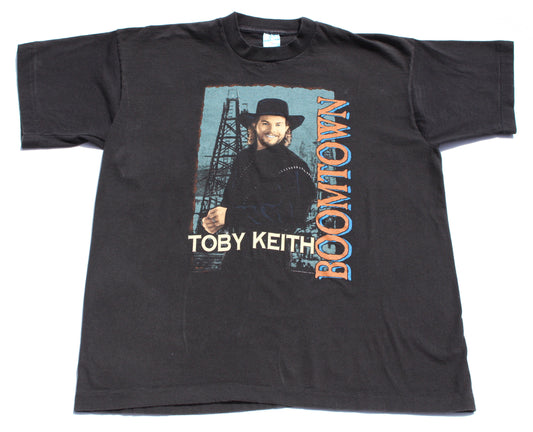 1990's Size XL Toby Keith "Boomtown" Tee Shirt