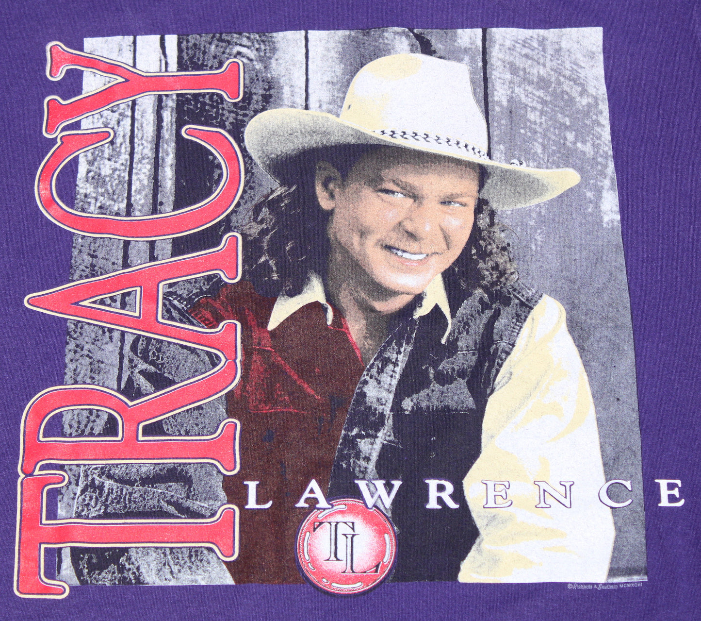 1993 Size Large Tracy Lawrence "Can't Break It To My Heart" Tee Shirt
