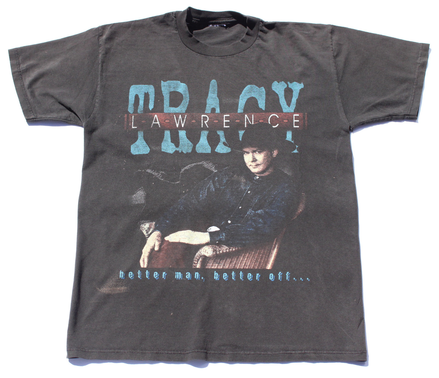 1997 Size Medium Tracy Lawrence "The Coast Is Clear Tour" Tee Shirt