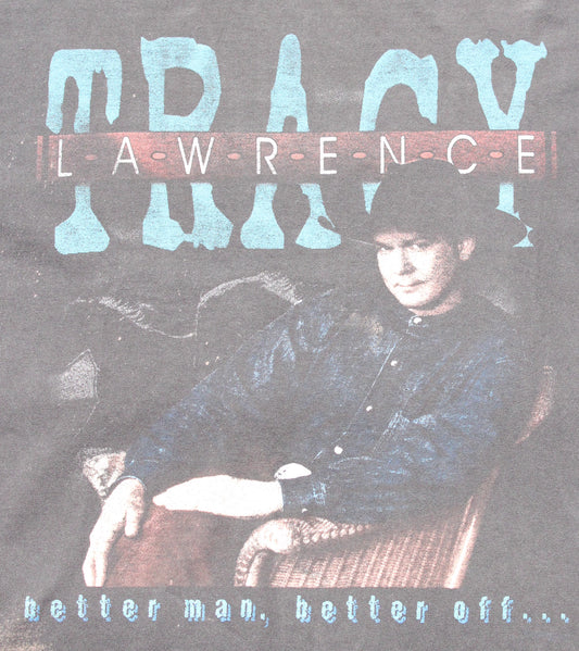 1997 Size Medium Tracy Lawrence "The Coast Is Clear Tour" Tee Shirt