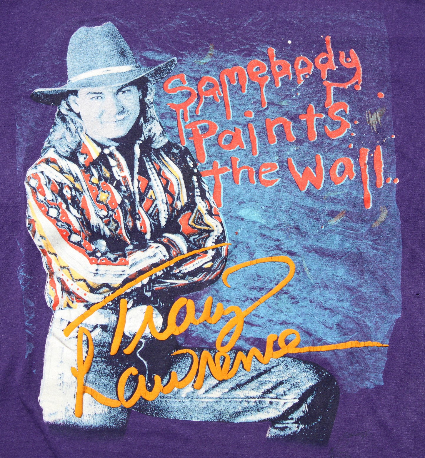 1990's Size Medium Tracy Lawrence "Somebody Paints The Wall" Tee Shirt