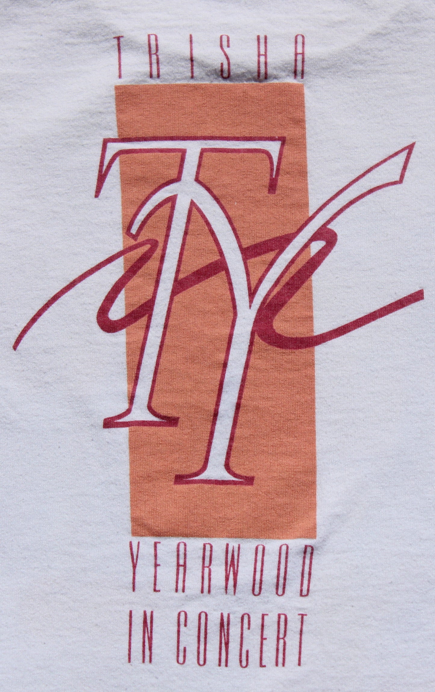 1990's Size Small Trisha Yearwood "Tour" Tee Shirt