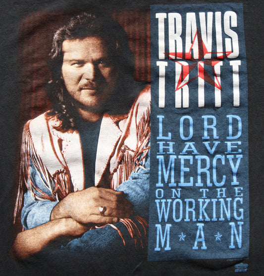 1993 Size Large Travis Tritt "Lord Have Mercy On The Working Man" Tee Shirt