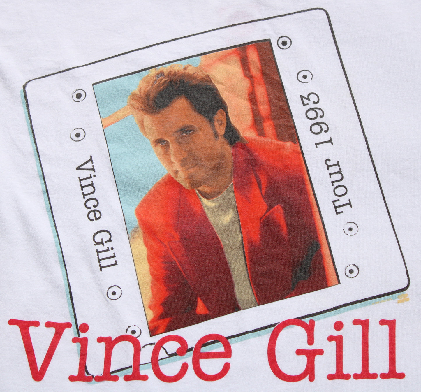 1993 Size XL Vince Gill "Tour 93" Tee Shirt