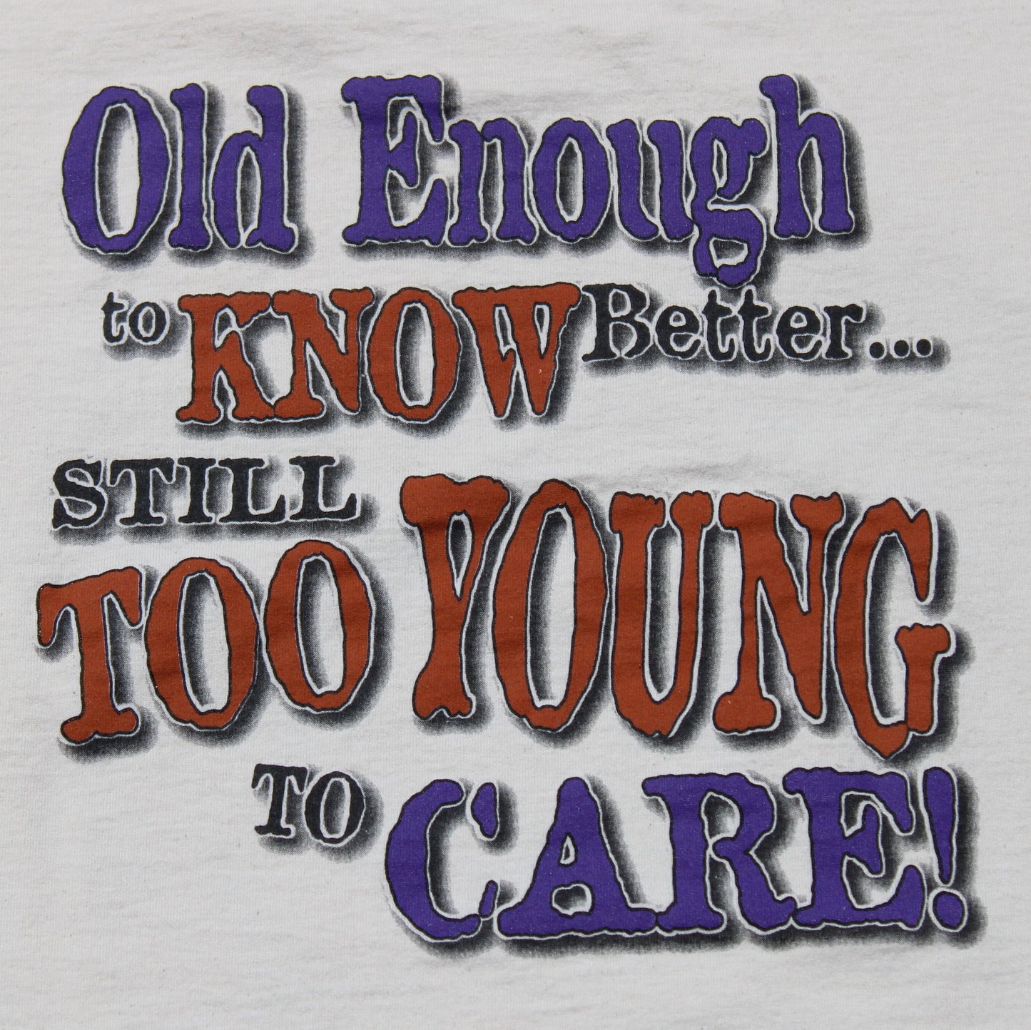 1990's Size Large Wade Hayes "Old Enough To Know Better" Tee Shirt