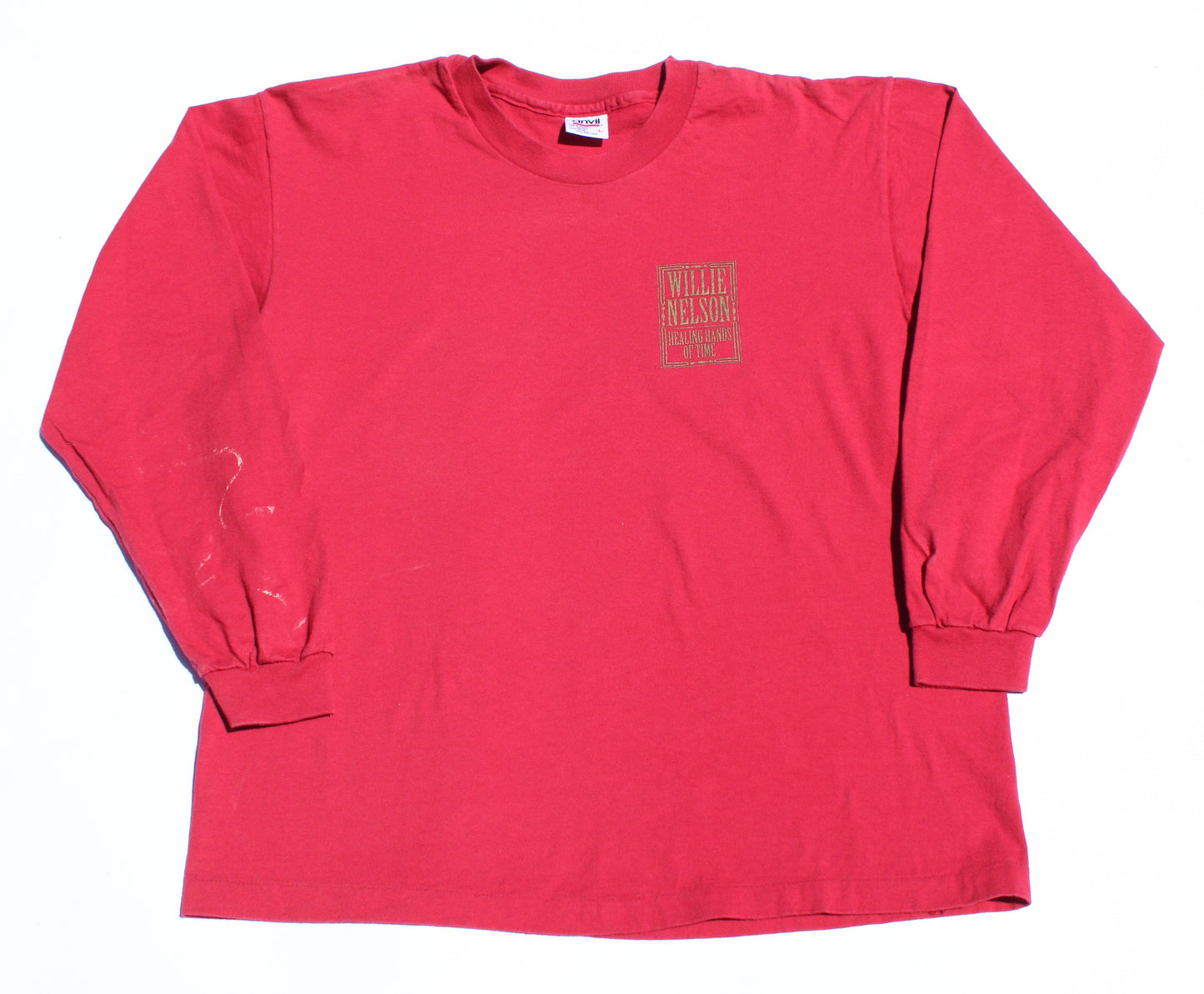 1990's Size Large Willie Nelson "Healing Hands Of Time" Long Sleeve Shirt